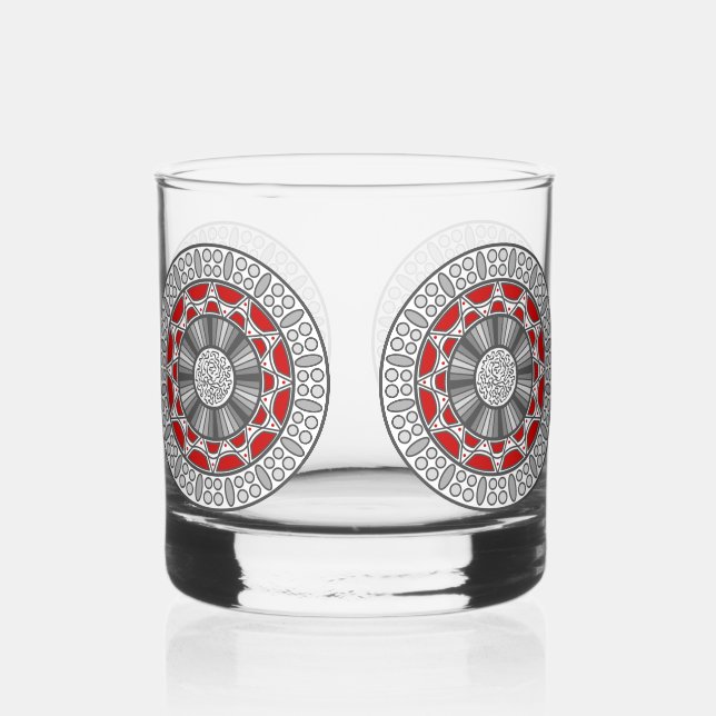 Vaso De Whiskey Aztec se encuentra con Alien (Anverso)