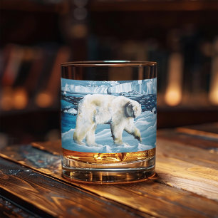 Vaso De Whiskey Azul polar ártico