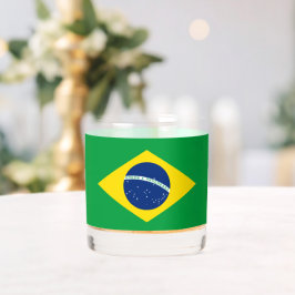 Vaso De Whiskey Bandera de Brasil Copa Mundial 2026 Fútbol Brasil 