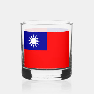 Vaso De Whiskey Bandera de Taiwán: República de China, Taipei chin