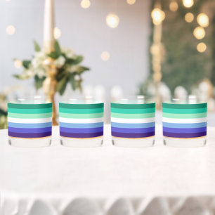 Vaso De Whiskey Bandera del orgullo gay transinclusivo de Slippery