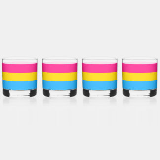 Vaso De Whiskey Bandera Pansexual