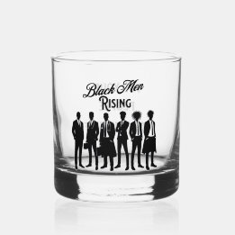 Vaso De Whiskey Bar de Hombres y Licor Bourbon Scotch/Hombres Negr