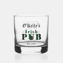 Vaso De Whiskey Bar pub irlandés Whiskey Rock Glinkware