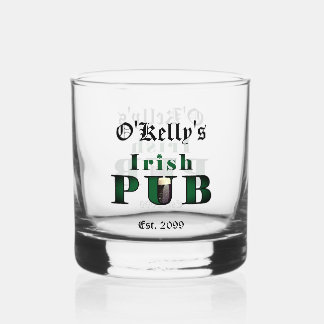 Vaso De Whiskey Bar pub irlandés Whiskey Rock Glinkware
