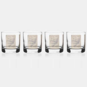 Vaso De Whiskey Barco pirata y calavera extrañamente abandonados