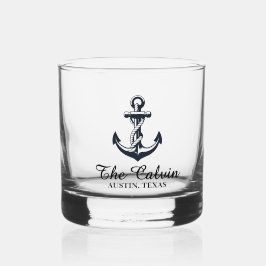 Vaso De Whiskey Barcos de recuerdo ancla