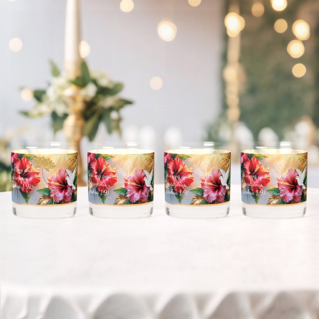 Vaso De Whiskey Be strong and courageous. (Joshua 1:9)-Glass Set (Insitu (Boda))