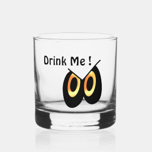 Vaso De Whiskey Beber los ojos de Halloween