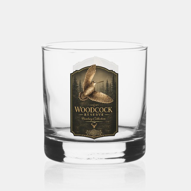 Vaso De Whiskey Becada  (Anverso)