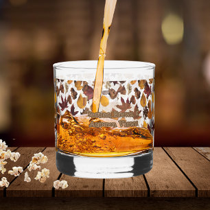 Vaso De Whiskey Besties se produce y vistas al otoño