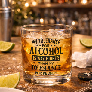 Vaso De Whiskey Bigote Divertido con Nombre Personalizado Actitud