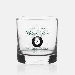 Vaso De Whiskey Billar Sala 8 Rocas de Ball Drinkware