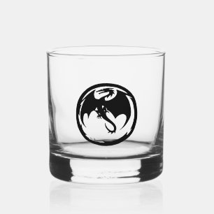 Vaso De Whiskey Black Dragon (vidrio rocoso del dragón negro)