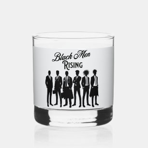 Vaso De Whiskey Black Man's Gift Set Whiskey Glass
