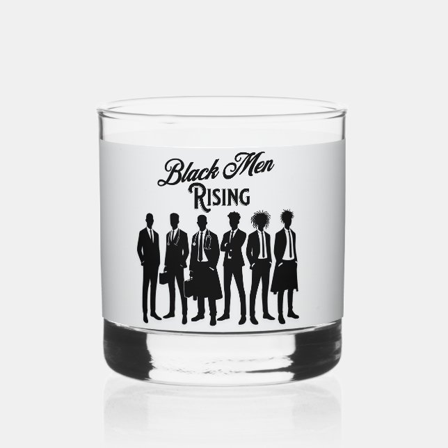 Vaso De Whiskey Black Man's Gift Set Whiskey Glass (Anverso)