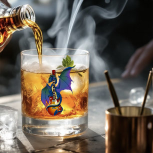 Vaso De Whiskey Blue Dragon Sunburst Guitar Music