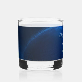 Vaso De Whiskey Boda celestal Luna Azul y Estrellas Medianoche