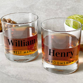 Vaso De Whiskey Boda de Best Man Groomsman