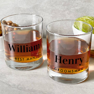 Vaso De Whiskey Boda de Best Man Groomsman