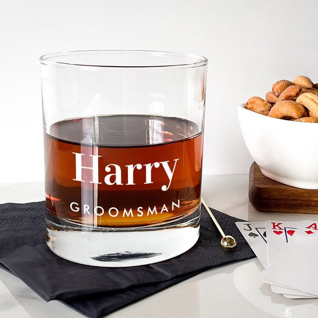 Vaso De Whiskey Boda de Groomsmen personalizado (Subido por el creador)