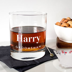 Vaso De Whiskey Boda de Groomsmen personalizado