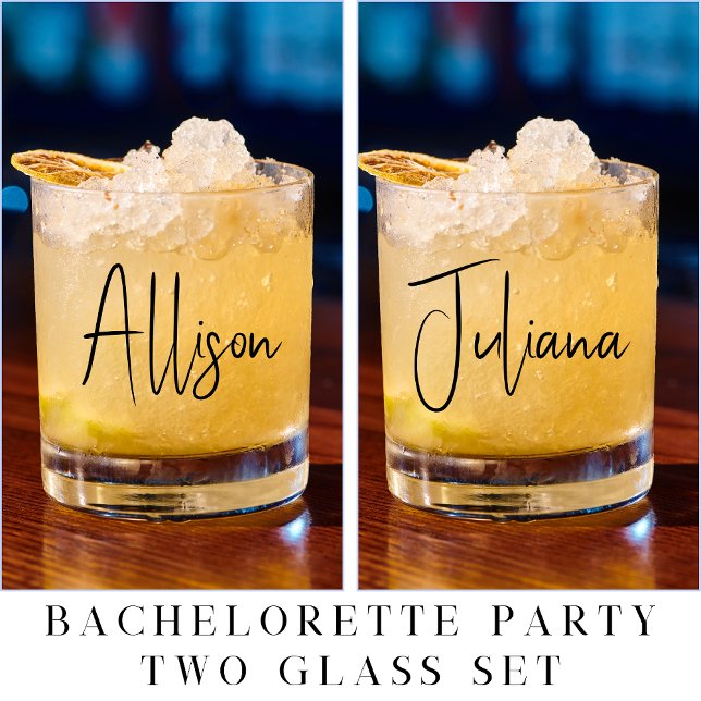 Vaso De Whiskey Boda de guiones de Moda de Bachelorette Party (Subido por el creador)