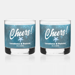 Vaso De Whiskey Boda Deep Blue Sea