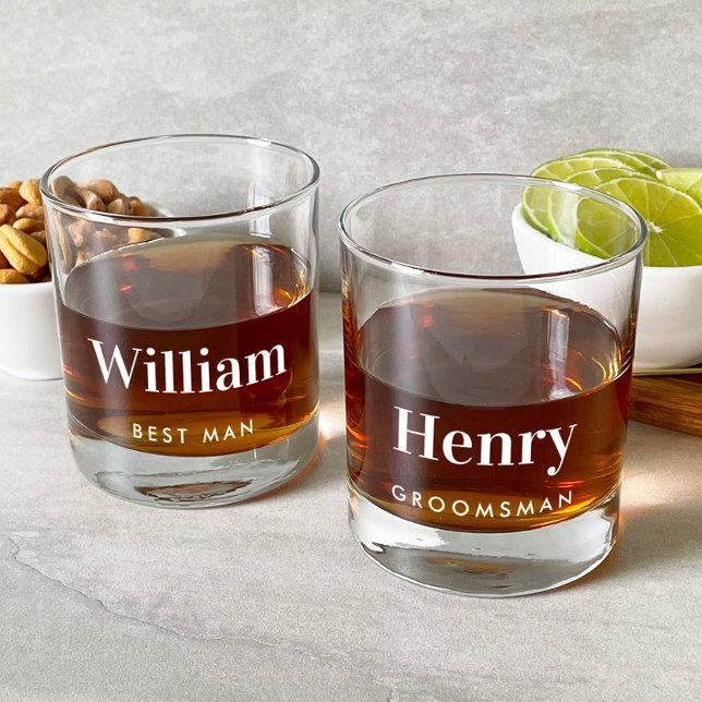 Vaso De Whiskey Boda del mejor hombre groomsman (Subido por el creador)