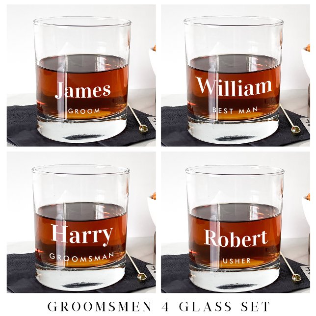 Vaso De Whiskey Boda Groom Best Man Groomsman personalizado (Subido por el creador)
