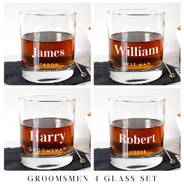 Vaso De Whiskey Boda Groom Best Man Groomsman personalizado