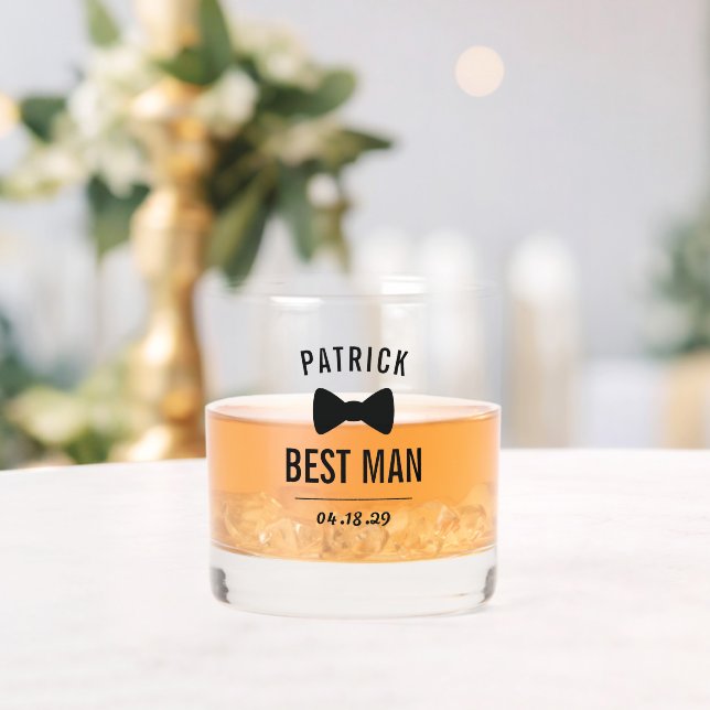 Vaso De Whiskey Boda Mejor Hombre (Insitu (Boda))