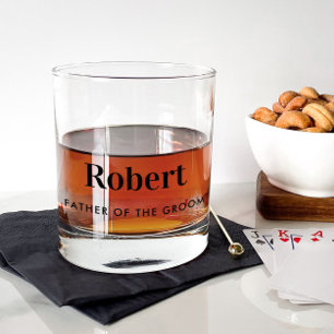 Vaso De Whiskey Boda Padre Del Regalo De La Auge