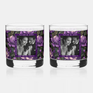 Vaso De Whiskey Boda Rústica Fantasía de Gardenias de Moda
