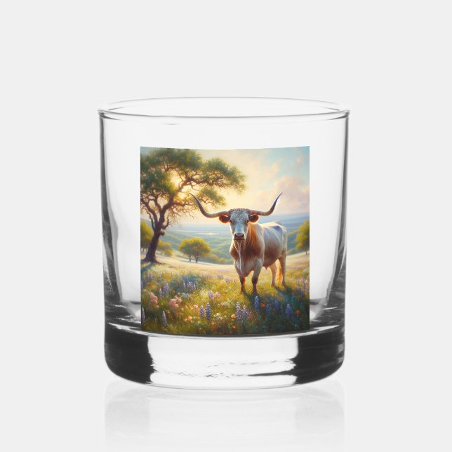 Vaso De Whiskey Bola de longanorte de Texas (Reverso )