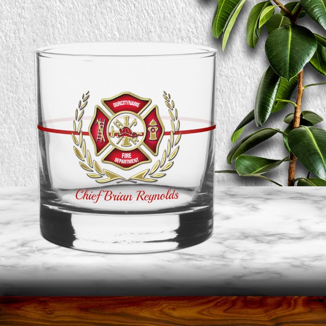 Vaso De Whiskey Bombero personalizado (Subido por el creador)