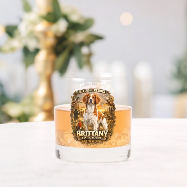 Vaso De Whiskey Brittany Spaniel (Insitu (Boda))