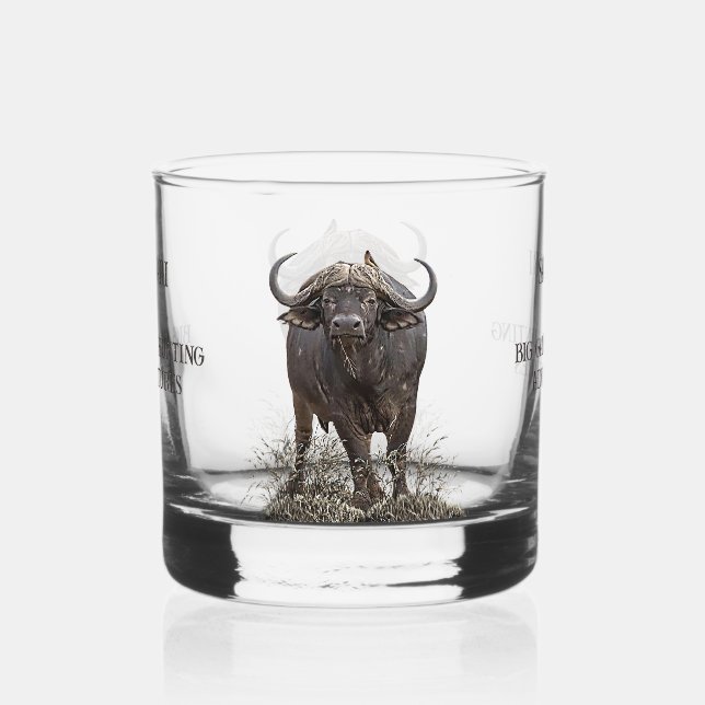 Vaso De Whiskey Búfalo africano (Anverso)