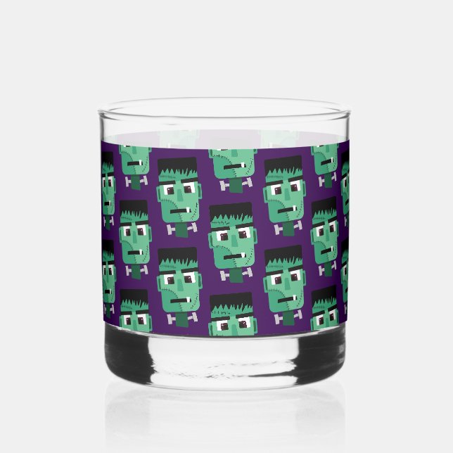 Vaso De Whiskey Cabeza del Monstruo de Frankenstein (Anverso)