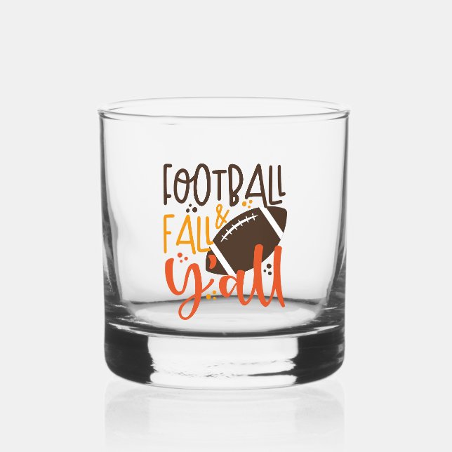 Vaso De Whiskey Caída del fútbol y todos (Anverso)