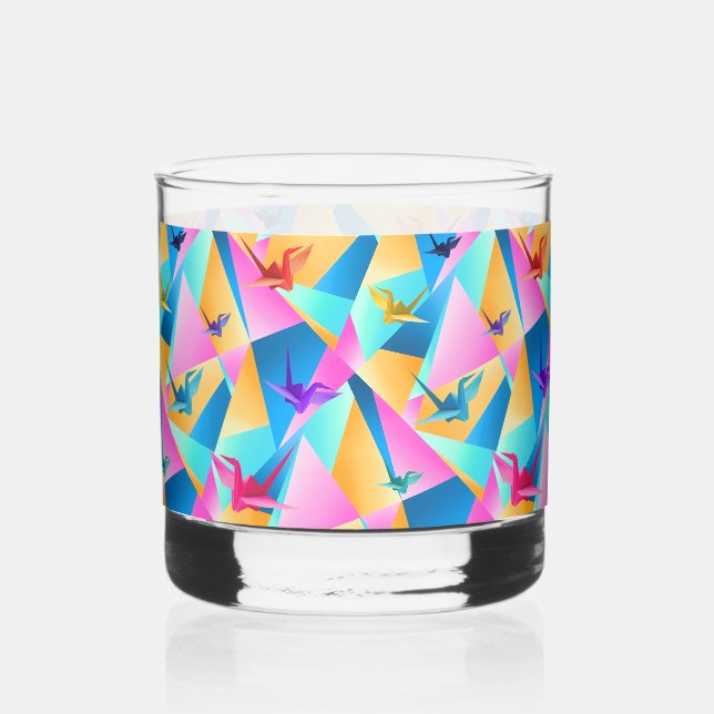 Vaso De Whiskey Calidoscopio de Origami (Derecha)