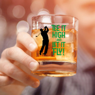Vaso De Whiskey Camiseta divertida de golf para hombres cita depor