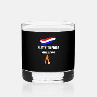 Vaso De Whiskey Camiseta Orgullo Fútbol Países Bajos 2026