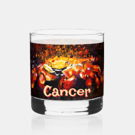 Vaso De Whiskey Cáncer de playa costera cangrejo náutico personali