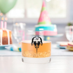 Vaso De Whiskey Cangrejo herradura al estilo de tatuaje tribal