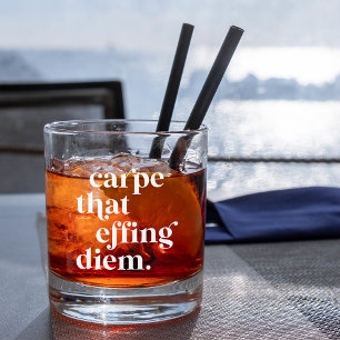 Vaso De Whiskey Carpe Ese Diem De Effing