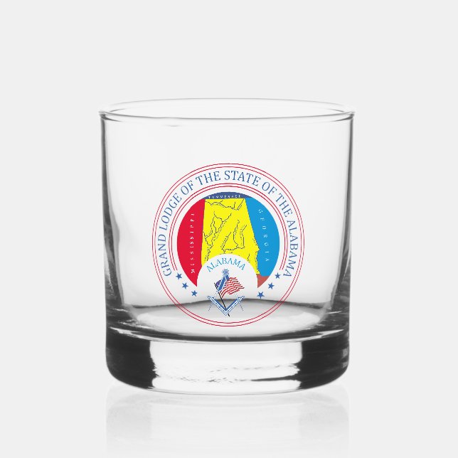 Vaso De Whiskey Casa de masonería del estado de Alabama (Anverso)