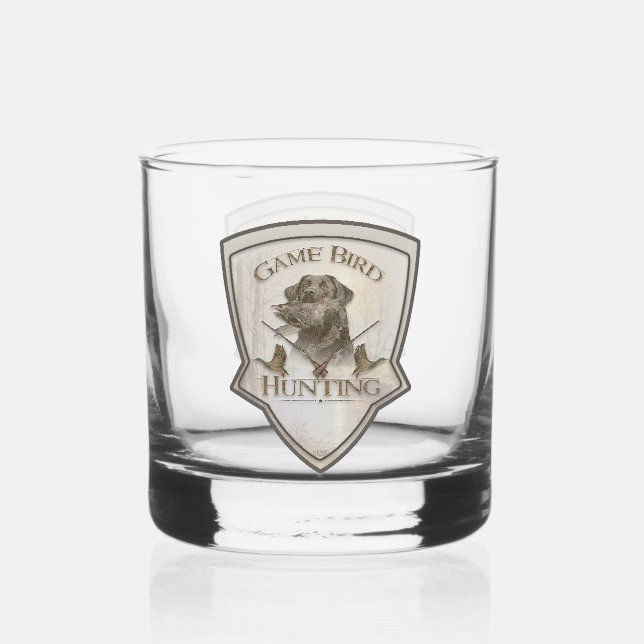 Vaso De Whiskey Caza de aves de juego (Anverso)