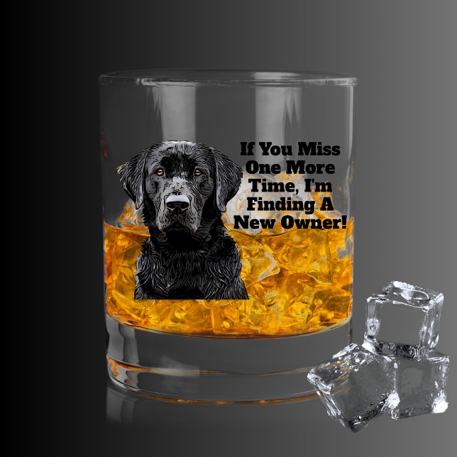 Vaso De Whiskey Caza de Patos Perro de Pájaro Cita graciosa Labrad (Funny Working Duck Hunting Dog Black Lab Quote Whiskey Glass)