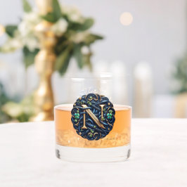 Vaso De Whiskey Celtic Monogram Rocks Glass Set